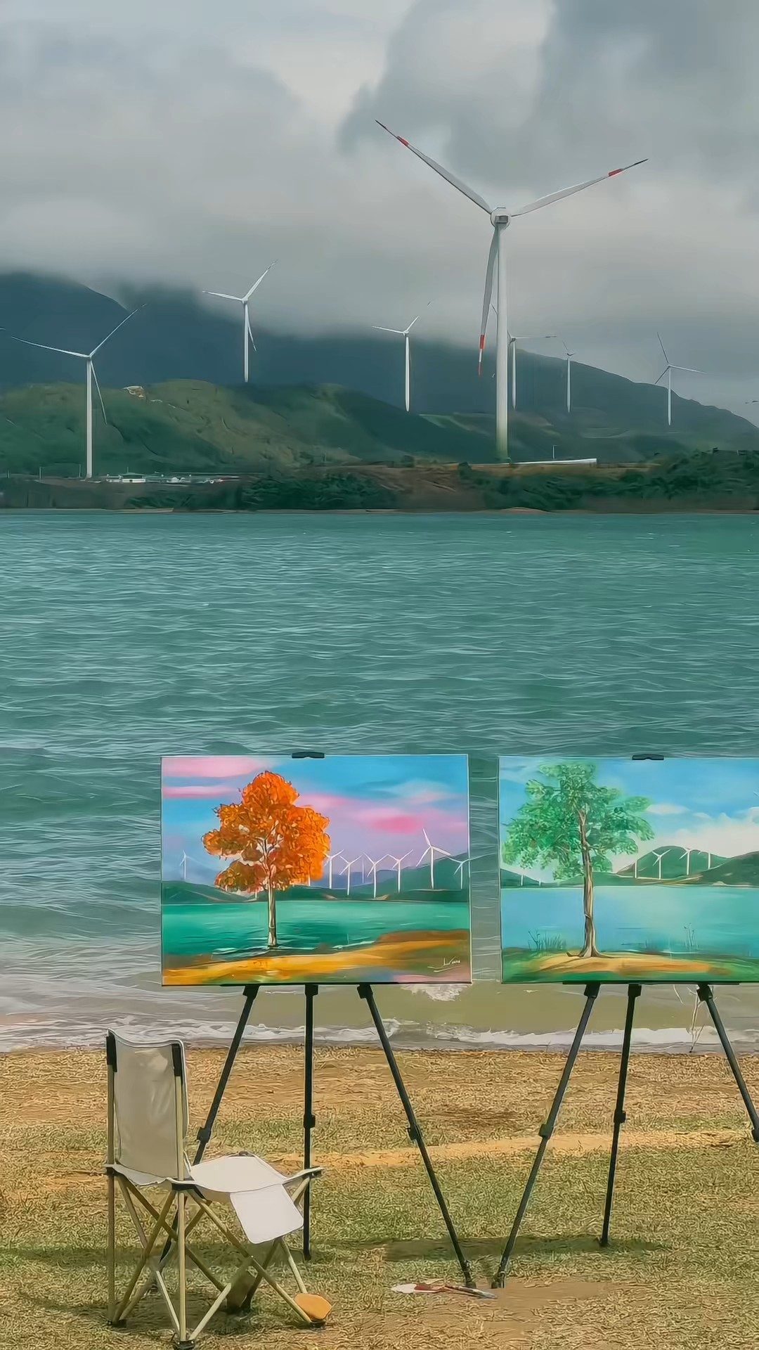 Lên đây đứng yên thôi cũng đủ đẹp rồi á.